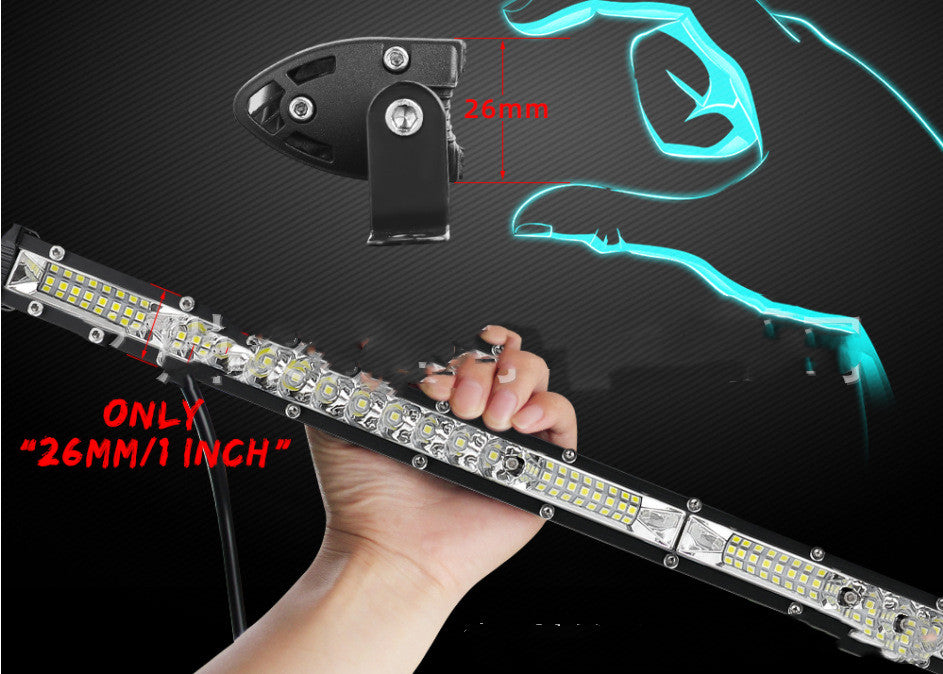 LED Ultra-thin Roof Front Bumper Single Row Long Strip Light