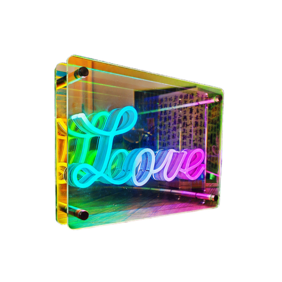 Colorful Multi-layer Mirror Atmosphere Night Light