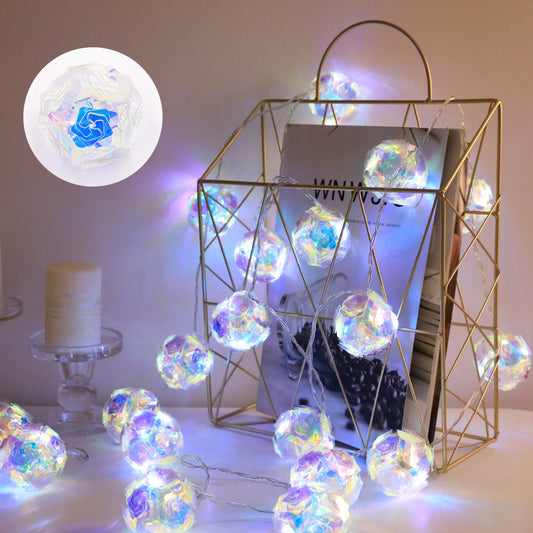 Laser Rose Windmill Lamp String