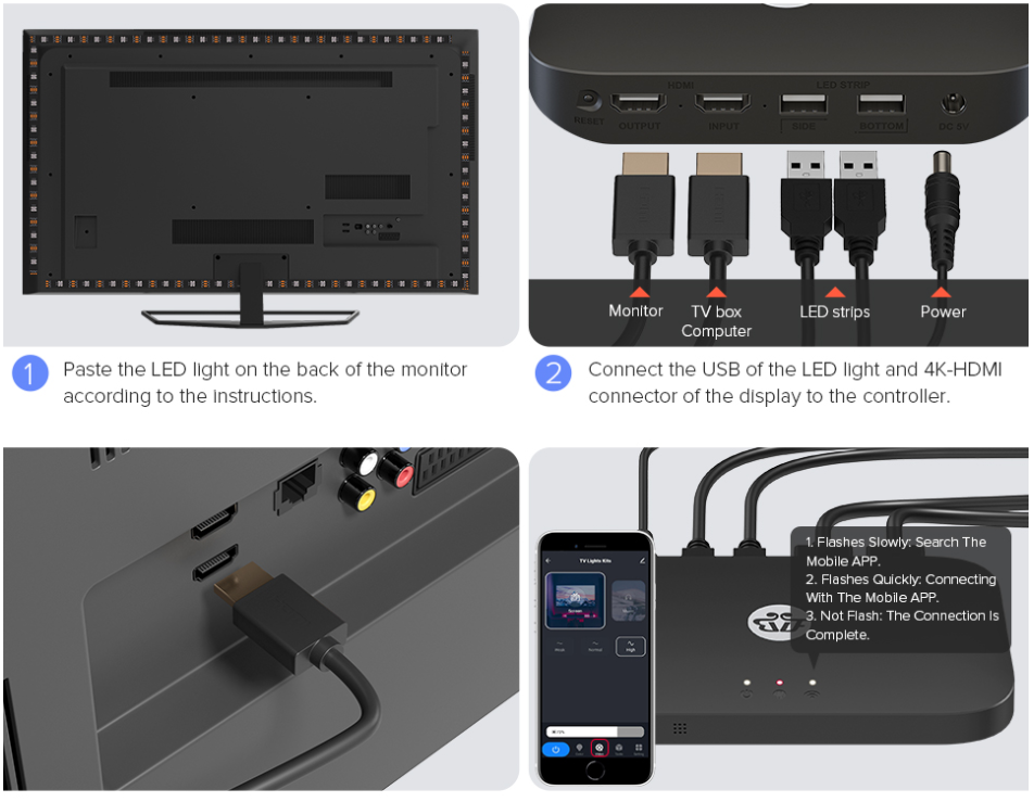 Streamer Symphony TV Screen And Synchronous Smart Atmosphere Lights ...