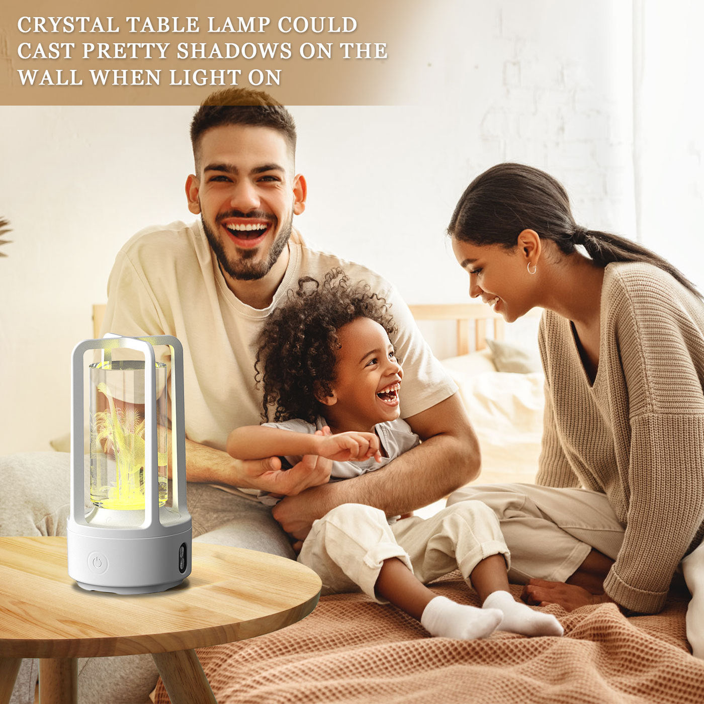 Creative 2 In 1 Audio Acrylic Crystal Lamp And Bluetooth Speaker