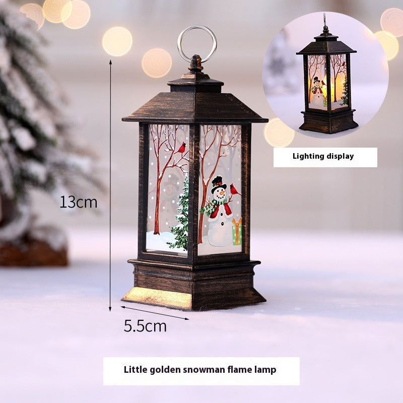 Christmas Portable Oil Lamp Santa Claus LED Night Lights