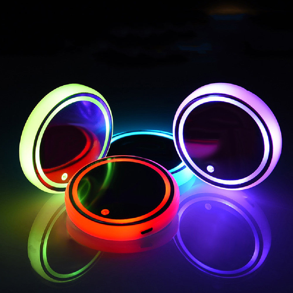 Car LED Luminous Water Cup Pad