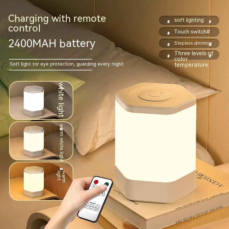 Charging Touch Hexagonal Led Small Night Lamp