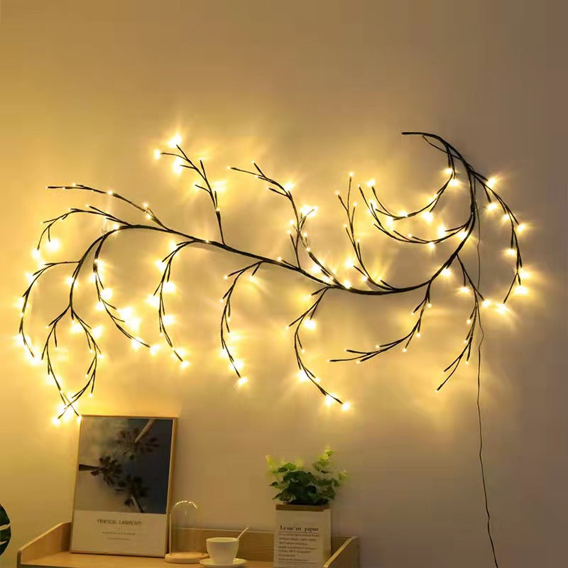 Vines With Lights Christmas Garland Light Flexible Willow Vine