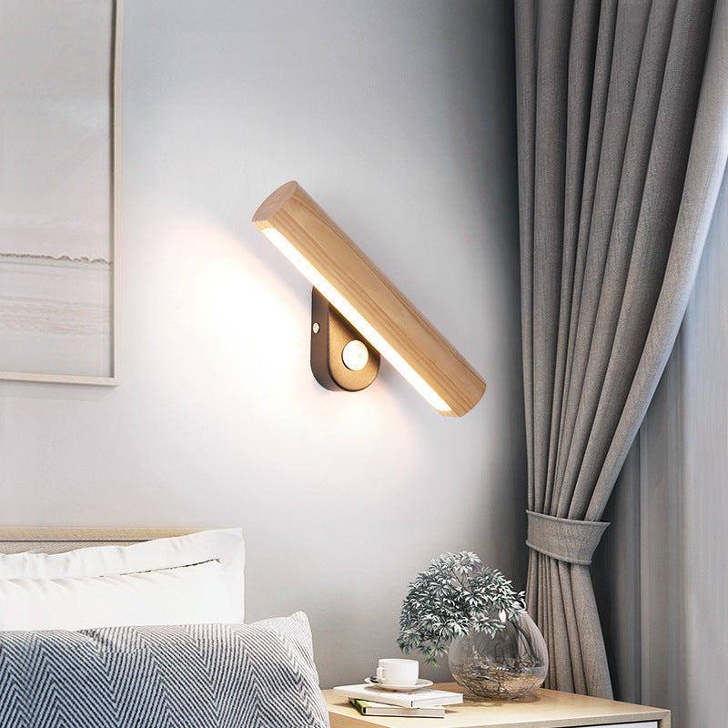 LED Nordic Bedroom Bedside Lamp Rotating Modern