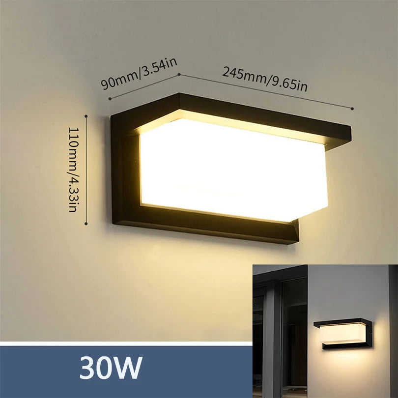 Led Outdoor Wall Light Waterproof IP66 Motion Sensor Led Outdoor