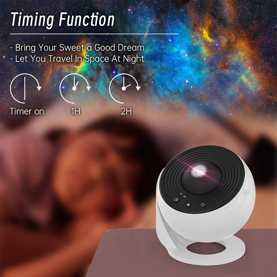 Night Light Galaxy Projector Starry Sky Projector 360° Rotate