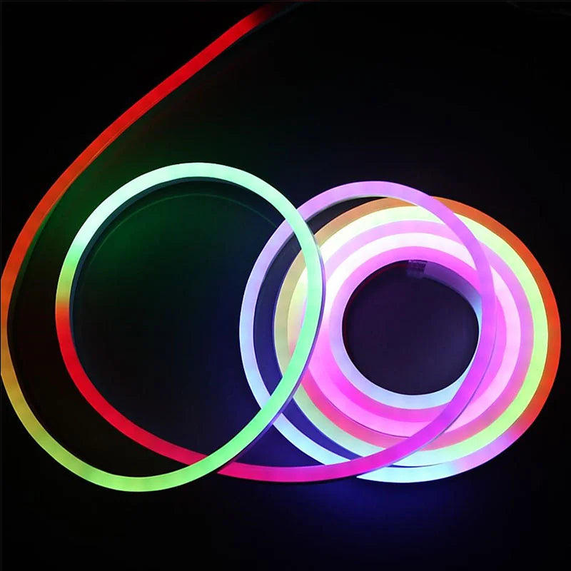 TUYA Neon LED Strip Lights 12-24V 84LEDs/M Silicone Neon Rope Light
