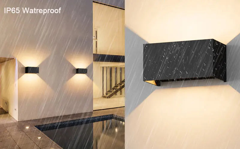 Aluminum Led Outdoor Wall Light Waterproof Porch Garden Lights