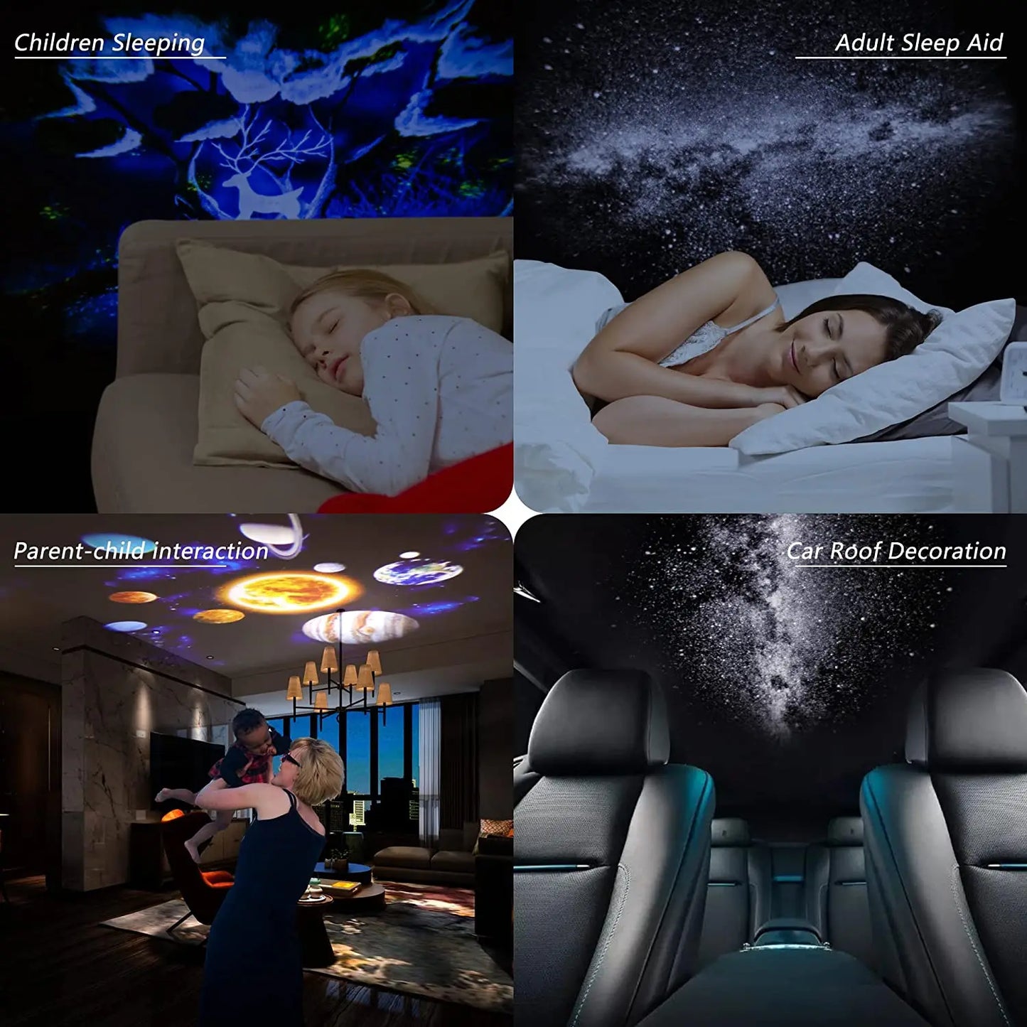 Night Light Galaxy Projector Starry Sky Projector 360° Rotate