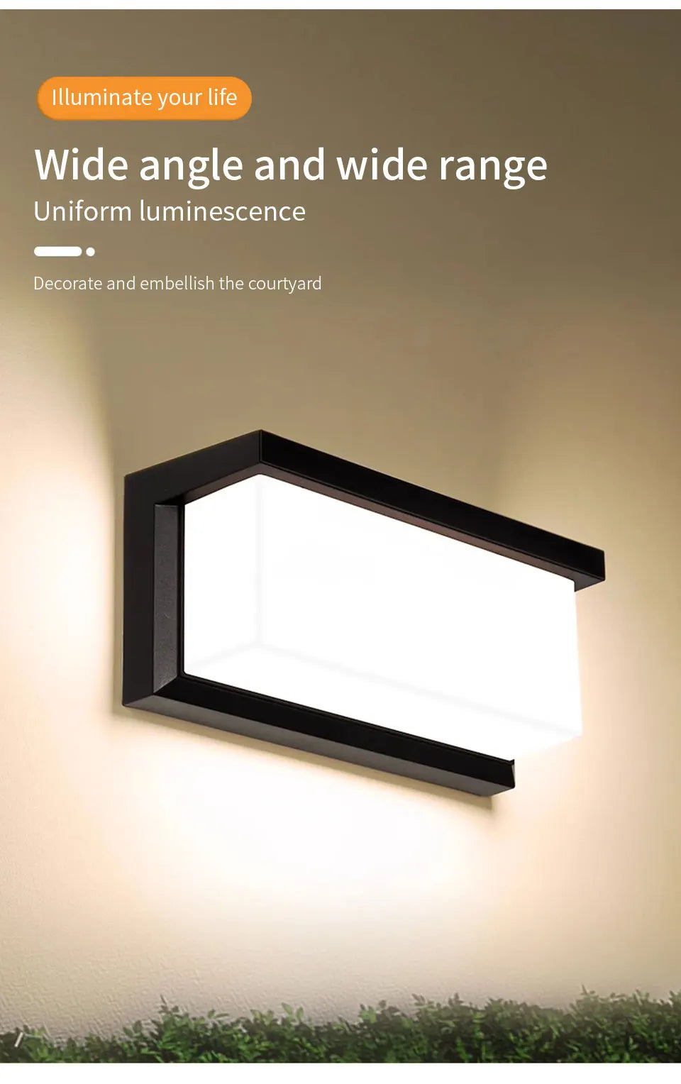 Led Outdoor Wall Light Waterproof IP66 Motion Sensor Led Outdoor