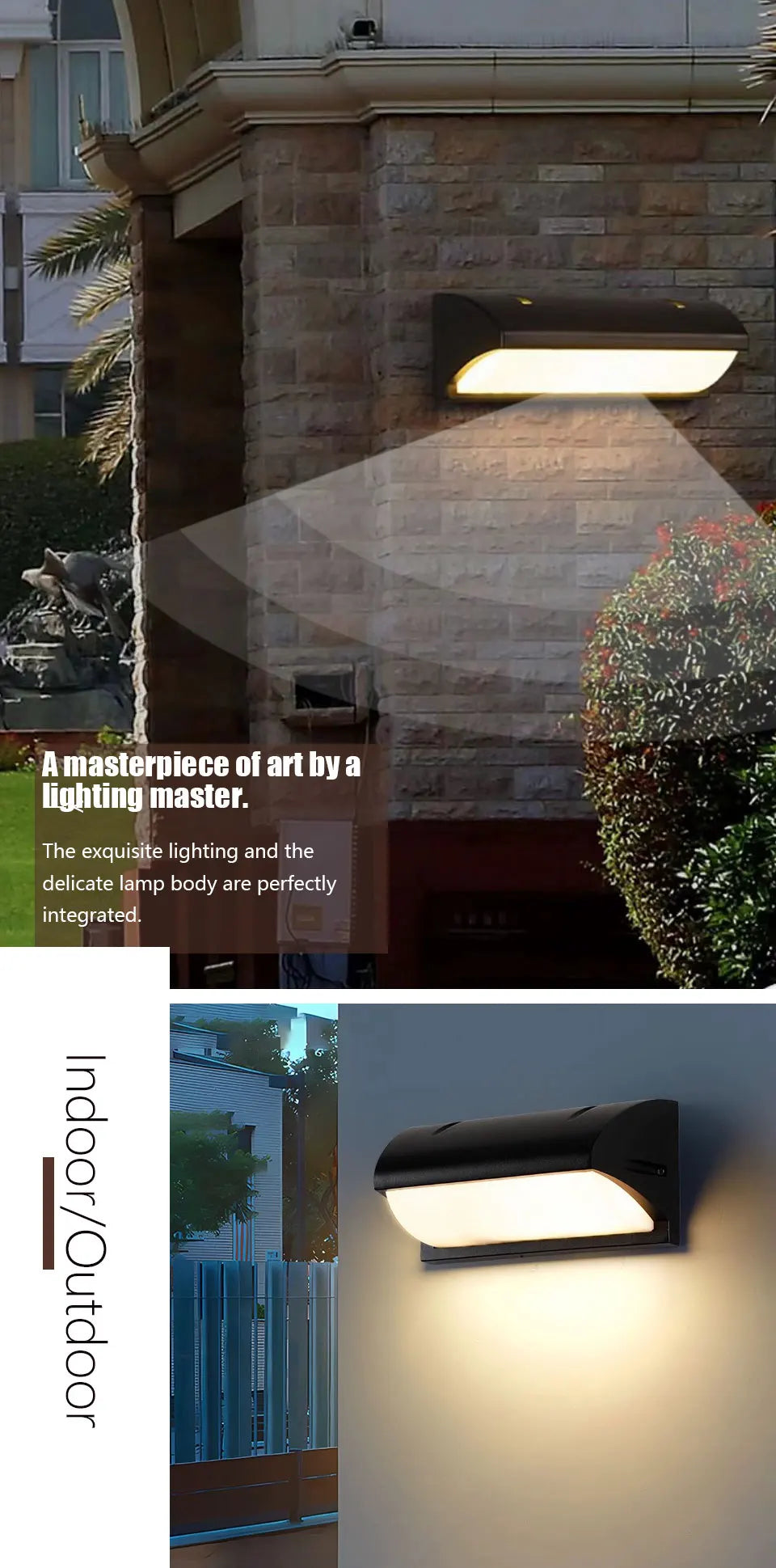 Led Outdoor Wall Light Waterproof IP66 Motion Sensor Led Outdoor