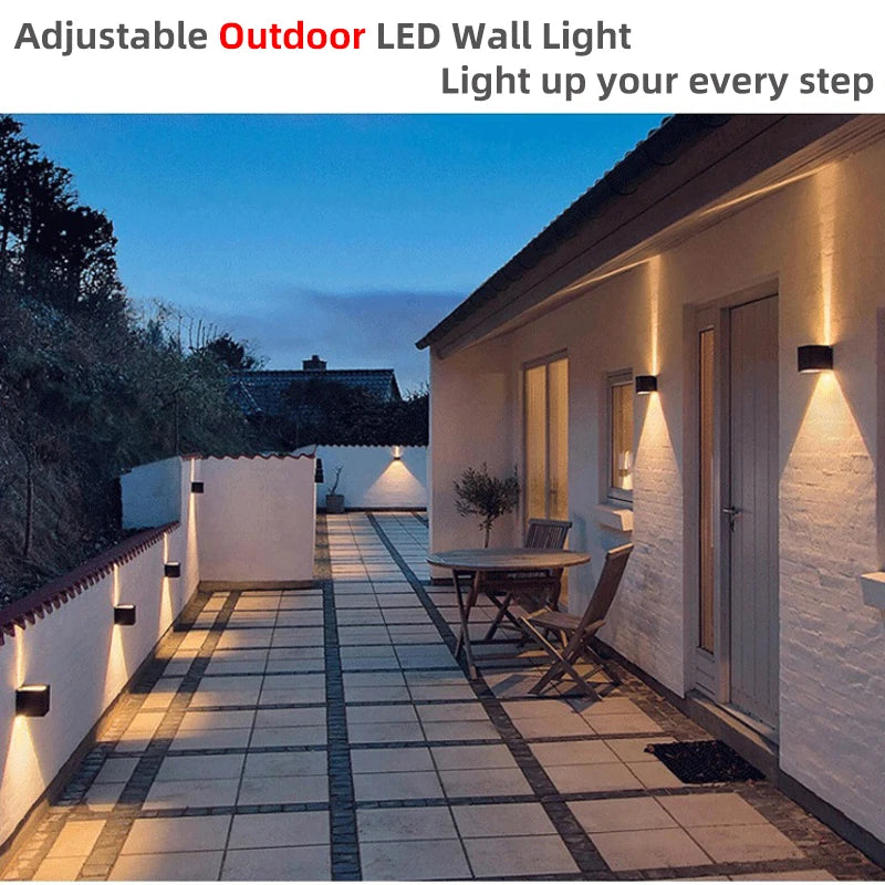Aluminum Led Outdoor Wall Light Waterproof Porch Garden Lights