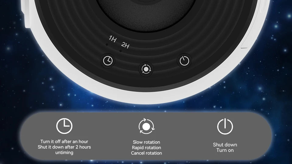 Night Light Galaxy Projector Starry Sky Projector 360° Rotate
