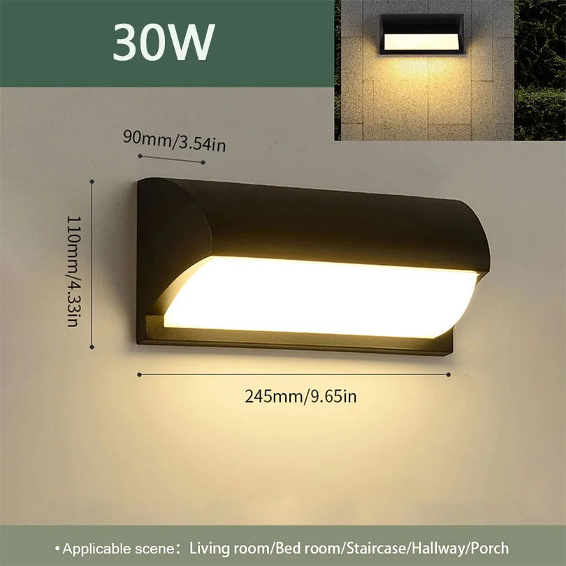 Led Outdoor Wall Light Waterproof IP66 Motion Sensor Led Outdoor