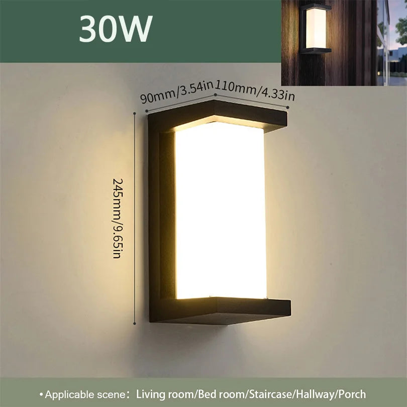 Led Outdoor Wall Light Waterproof IP66 Motion Sensor Led Outdoor