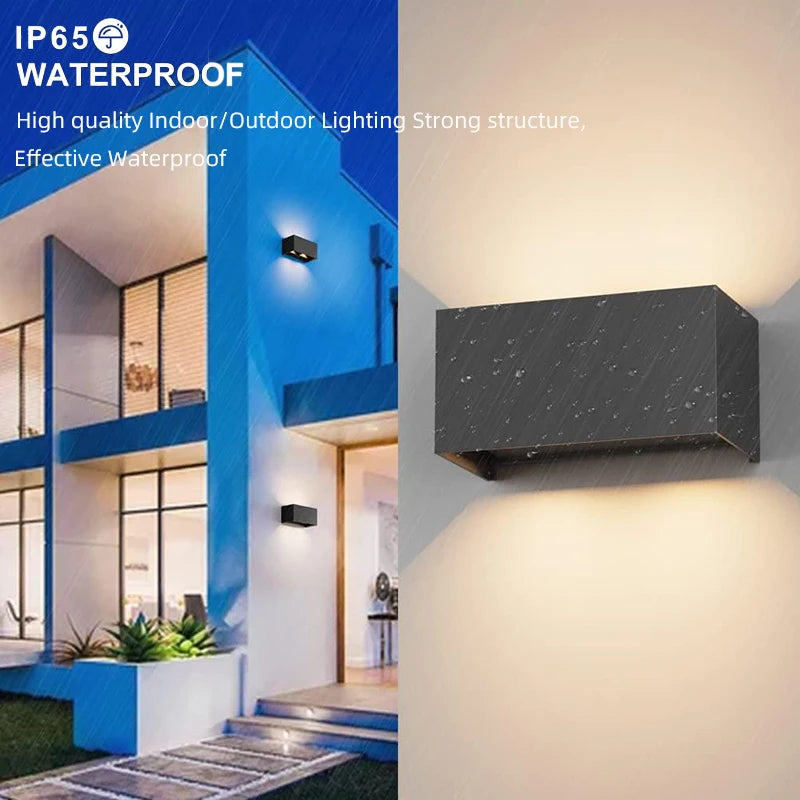 Aluminum Led Outdoor Wall Light Waterproof Porch Garden Lights