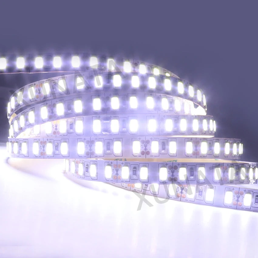 12V 5M LED Strip Light 5054 5050 2835 RGB SMD 120led 60LED Tape