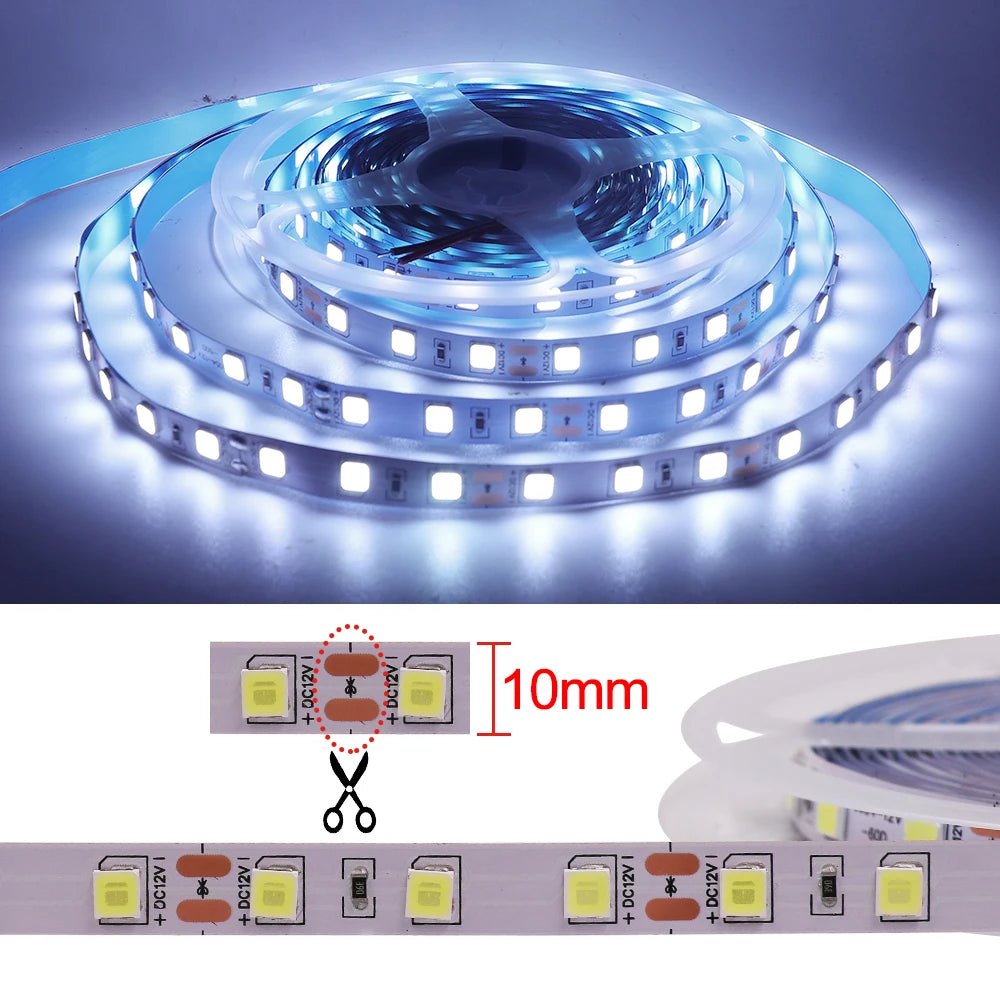 5M LED Strip SMD 5050 5054 LED Tape Waterproof Ribbon Diode
