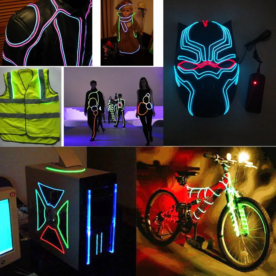 Flexible Neon Light 1M/2M/3M/5M/10M EL Wire Led Neon Led Strip