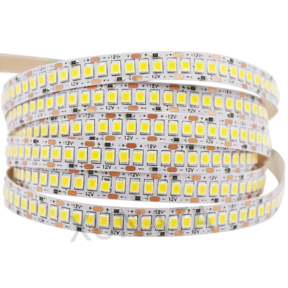 12V 5M LED Strip Light 5054 5050 2835 RGB SMD 120led 60LED Tape