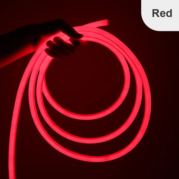 360 Round Neon Led Light Strip 220V 120LED 2835 Tube Flexible Rope Lights Waterproof