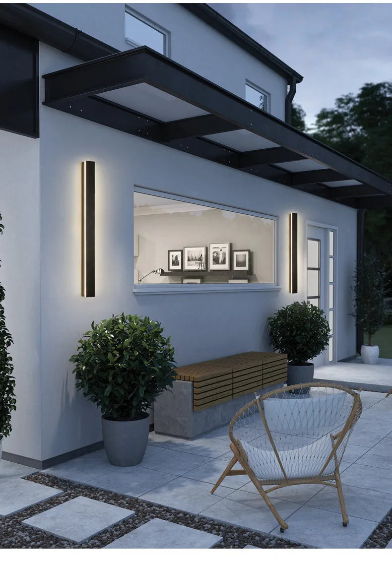 Waterproof LED long wall light ip65 outdoor lighting garden