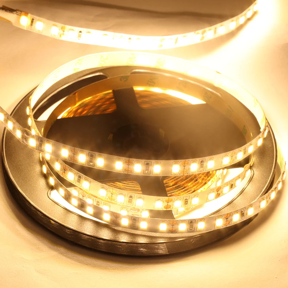 12V 5M LED Strip Light 5054 5050 2835 RGB SMD 120led 60LED Tape