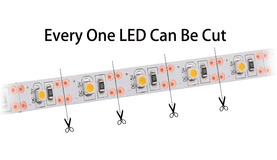 LED Strip Light 2835 5050 USB Bluetooth Flexible Lamp