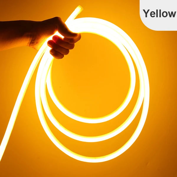 360 Round Neon Led Light Strip 220V 120LED 2835 Tube Flexible Rope Lights Waterproof