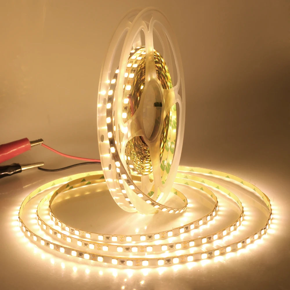DC 5V 12V 24V Led Strip SMD 2835 120 180 240 LEDs/m Diode Tape