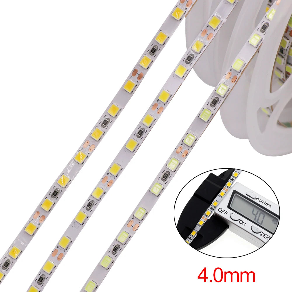 DC 5V 12V 24V Led Strip SMD 2835 120 180 240 LEDs/m Diode Tape