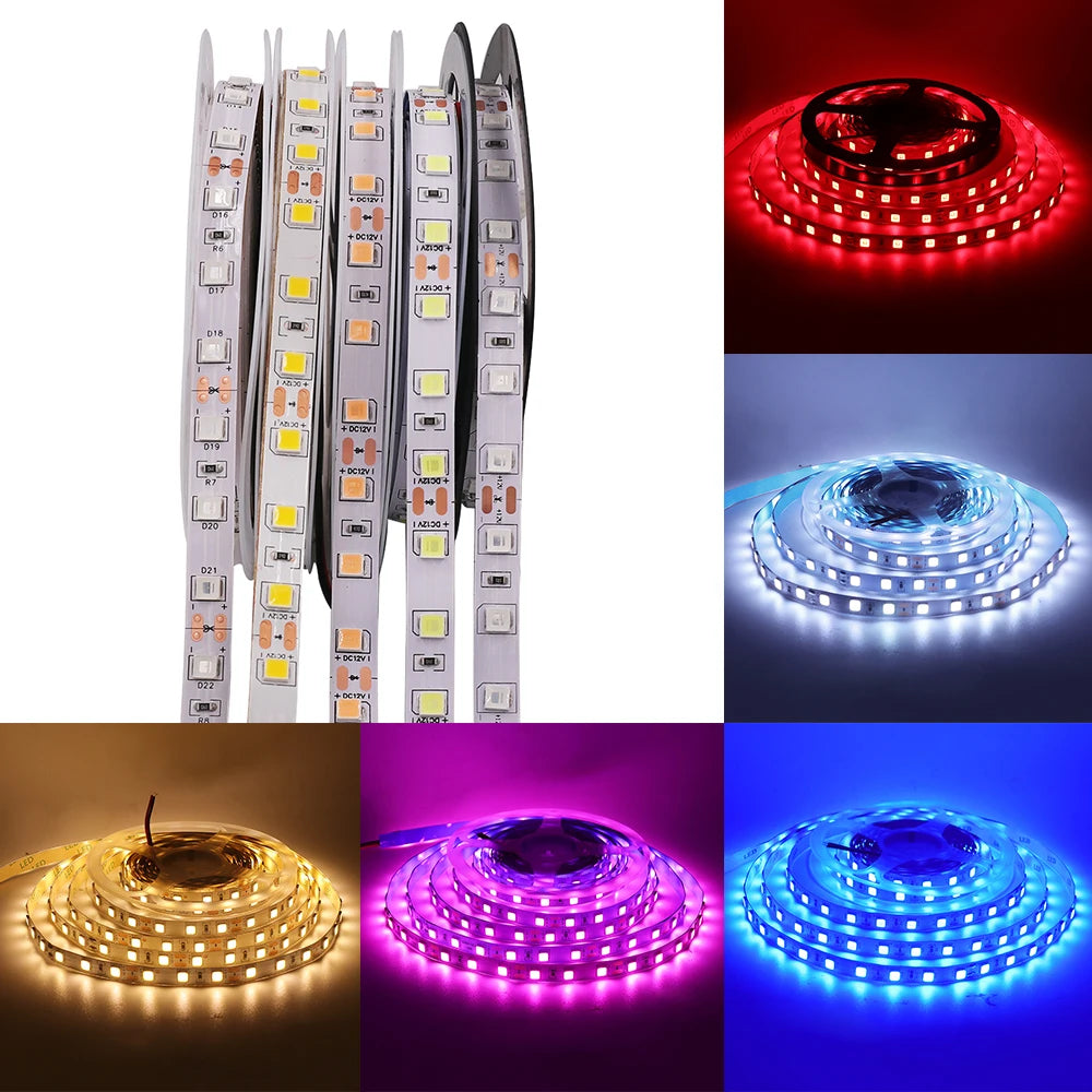 5M LED Strip SMD 5050 5054 LED Tape Waterproof Ribbon Diode