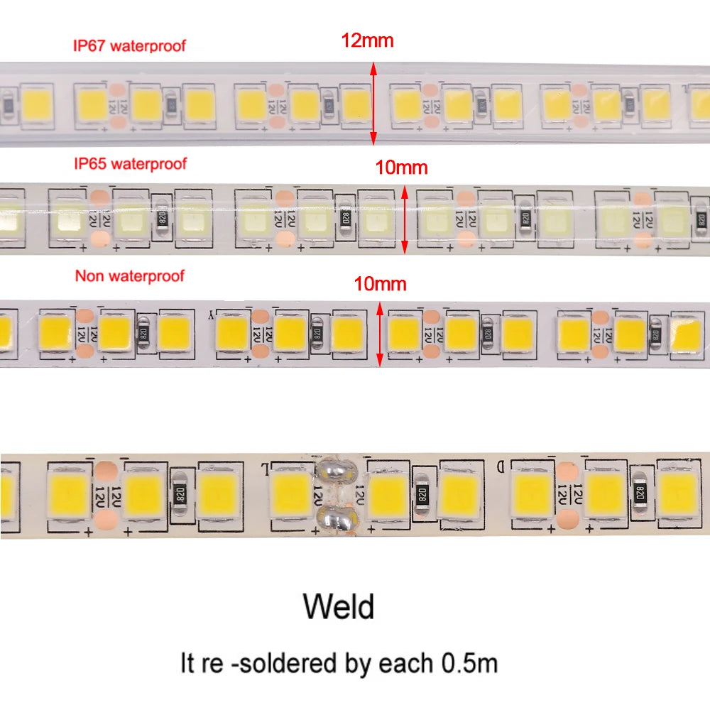 5M LED Strip SMD 5050 5054 LED Tape Waterproof Ribbon Diode