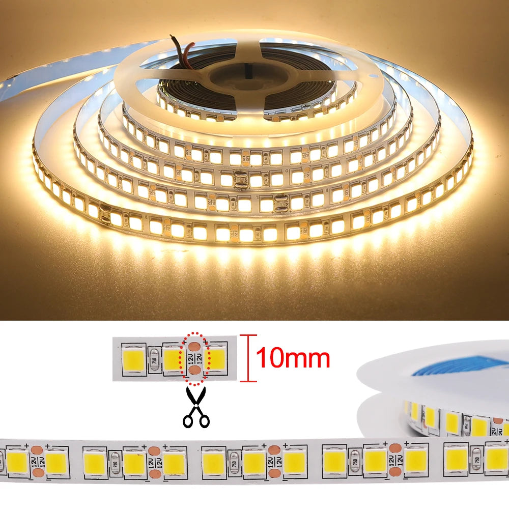 5M LED Strip SMD 5050 5054 LED Tape Waterproof Ribbon Diode