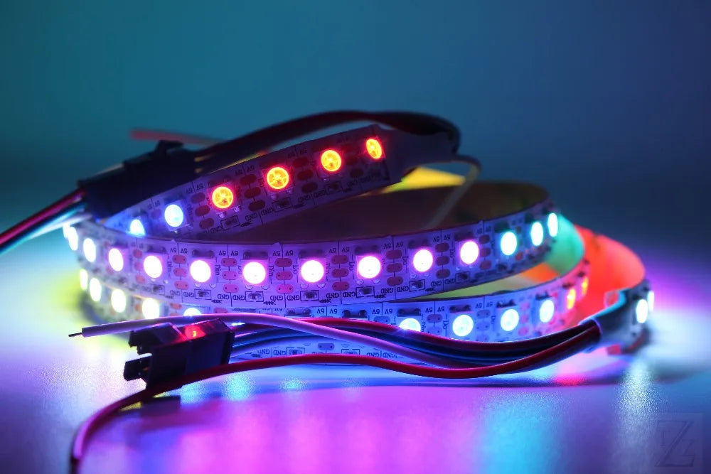 Smart Led Pixel strip Black/White PCB WS2812B/M ,IP30/IP65/IP67 DC5V