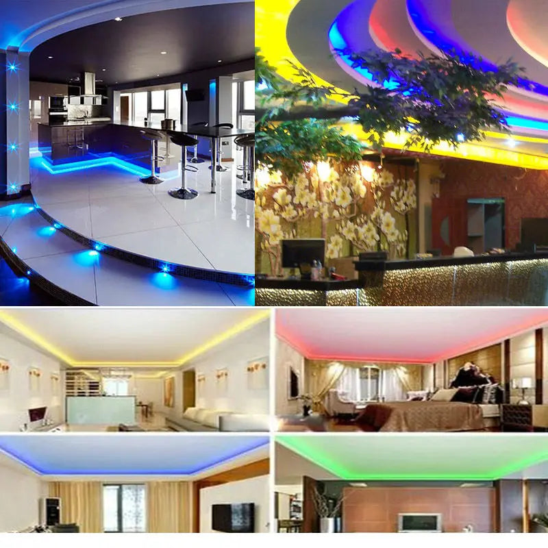 12V LED Strip Lights Waterproof Flexible Pink Blue 1m 2m 3m 4m 5m