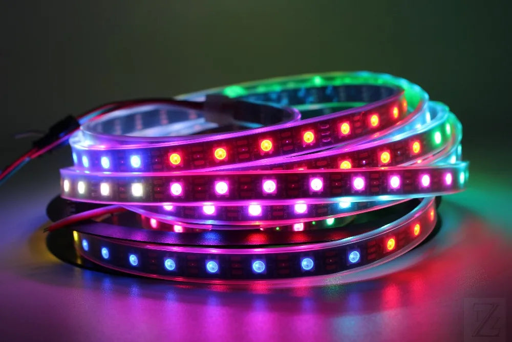 Smart Led Pixel strip Black/White PCB WS2812B/M ,IP30/IP65/IP67 DC5V