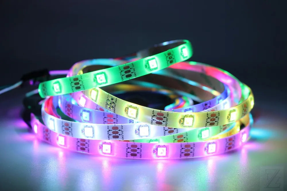 Smart Led Pixel strip Black/White PCB WS2812B/M ,IP30/IP65/IP67 DC5V