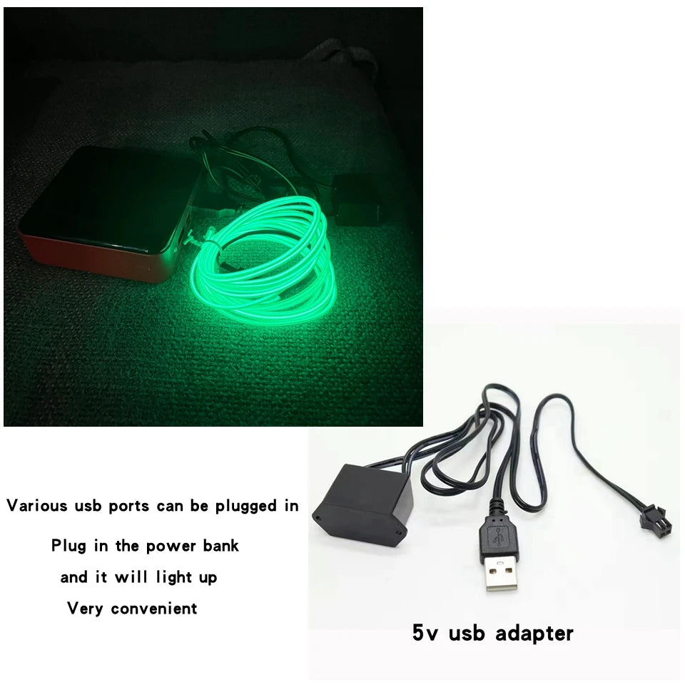 Flexible Neon Light 1M/2M/3M/5M/10M EL Wire Led Neon Led Strip