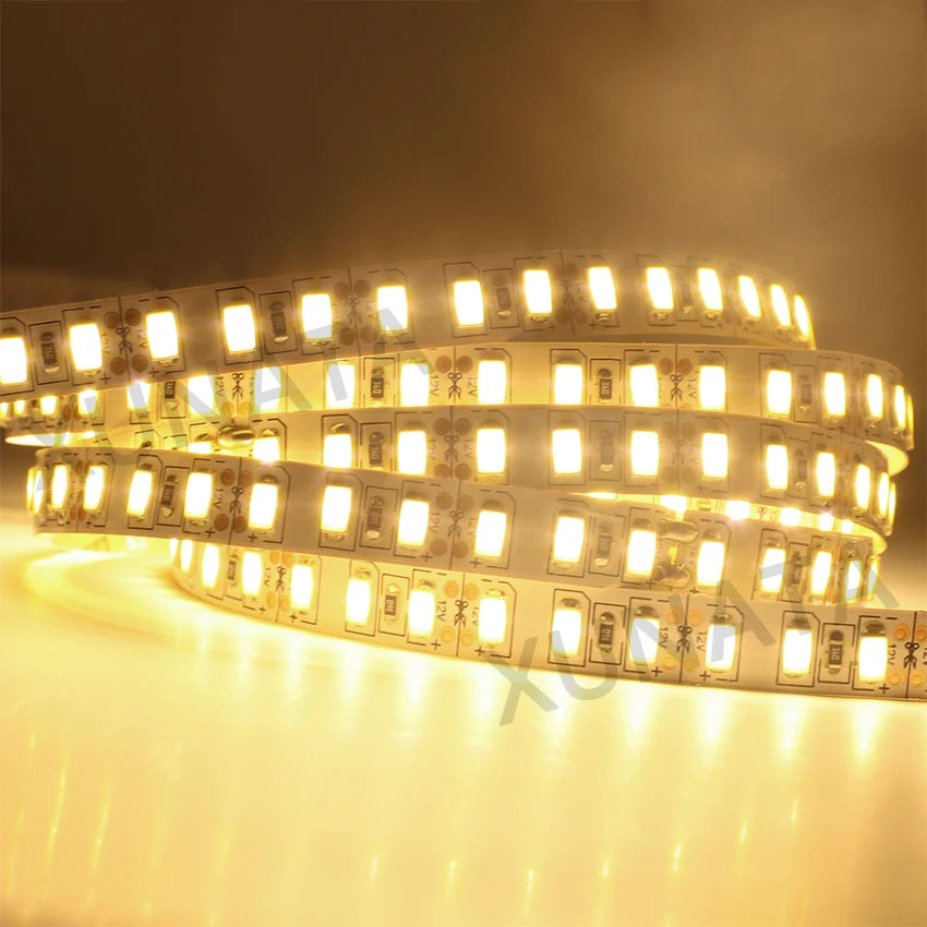12V 5M LED Strip Light 5054 5050 2835 RGB SMD 120led 60LED Tape