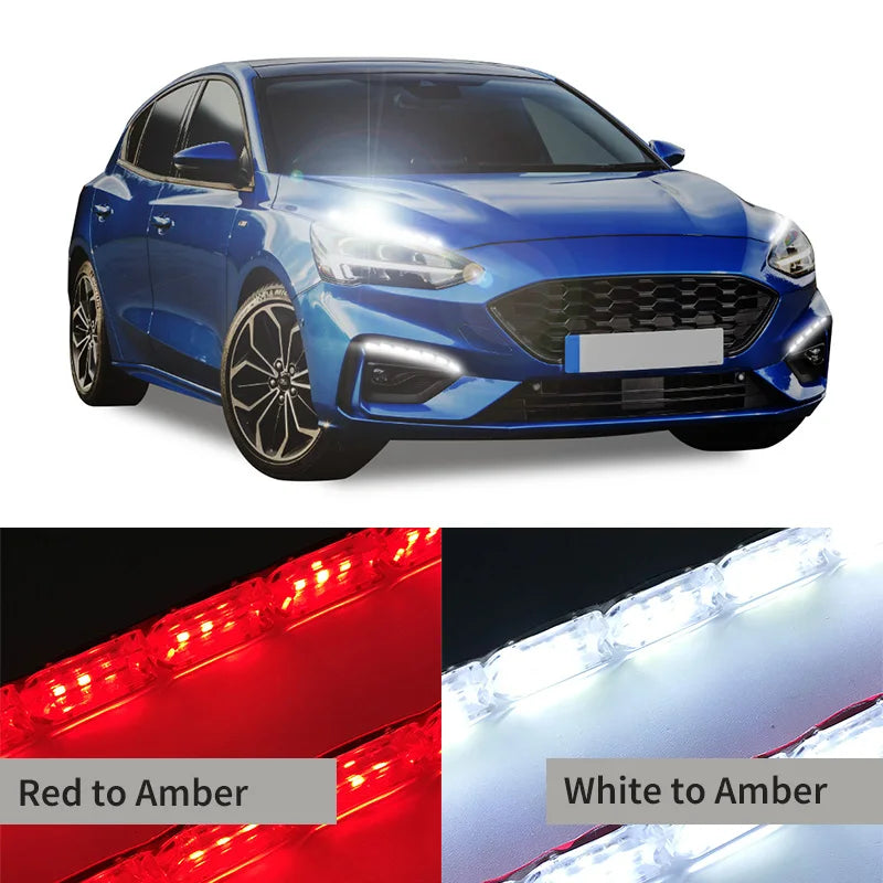 Bright Flexible DRL LED Strip Daylight Turn Signal Headlight
