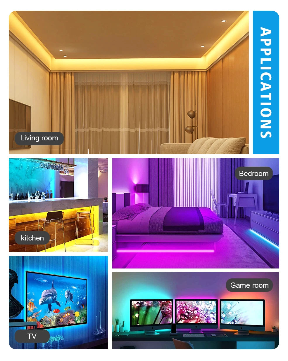 Tuya Zigbee 3.0 USB Led Strip Lights 5050 RGB RGBW