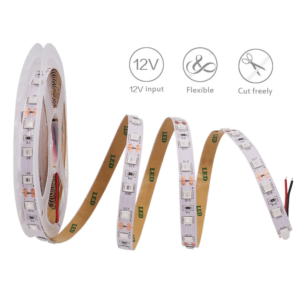 5M LED Strip SMD 5050 5054 LED Tape Waterproof Ribbon Diode