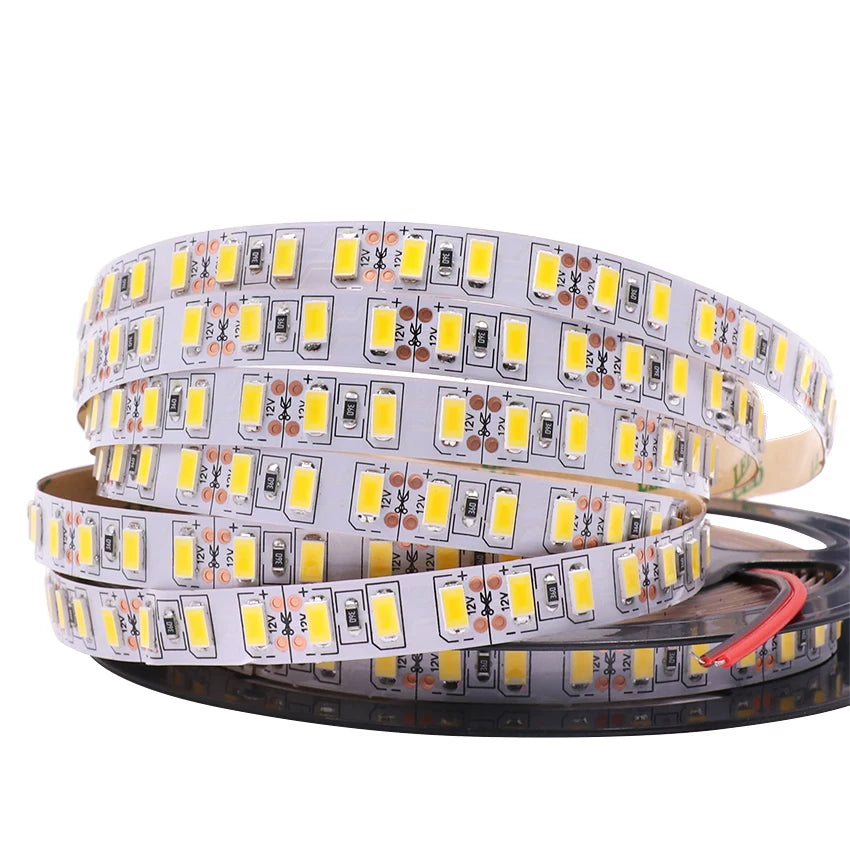 12V 5M LED Strip Light 5054 5050 2835 RGB SMD 120led 60LED Tape