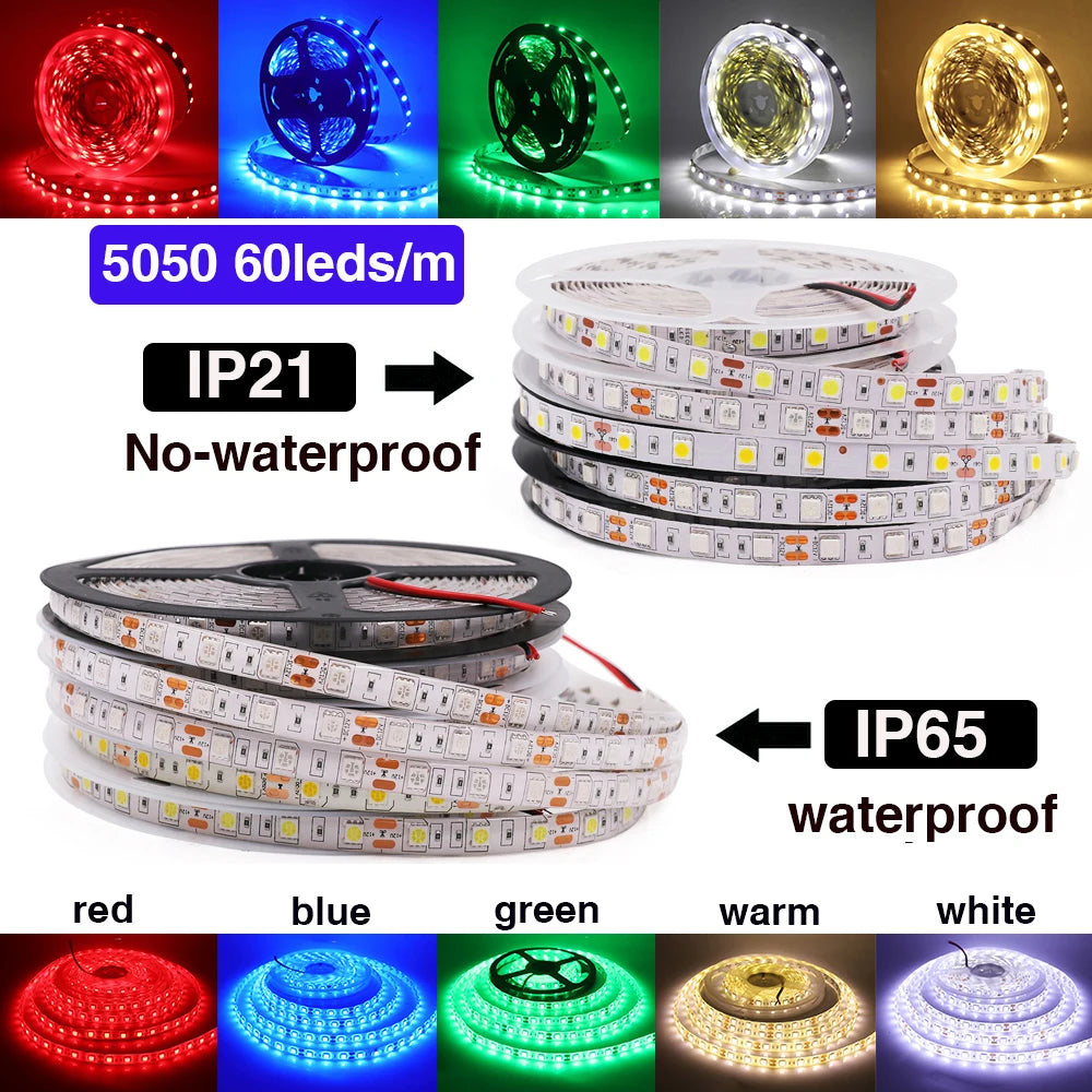 DC12V LED Strip 5050 5054 2835 240LEDs/m High Bright
