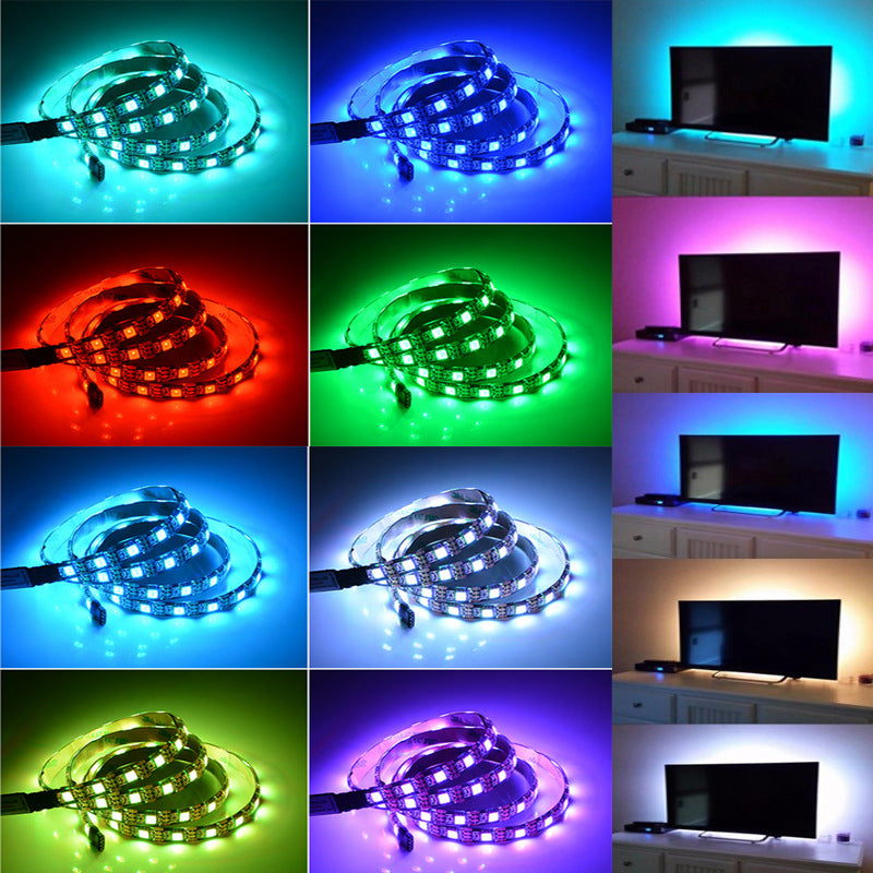 LED Light Set RGB Self-adhesive USB TV Background Atmosphere