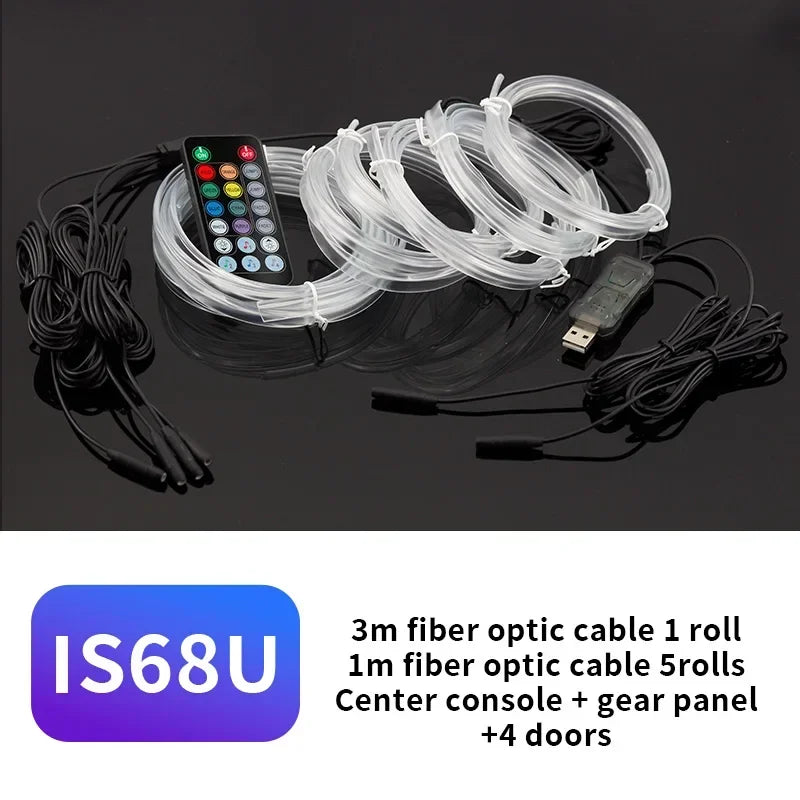 3M Car Interior Led Decorative Lamp EL Wiring
