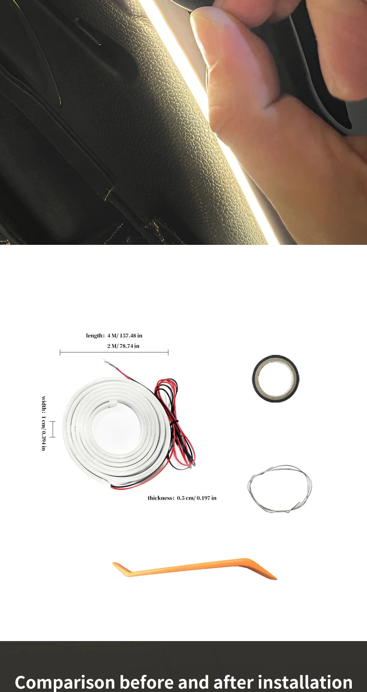 Car high brightness trunk lighting ambient light interior